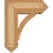 Ekena Millwork Thorton Arts and Crafts Rough Sawn Bracket w/ Offset Brace, Western Red Cedar, 8"W x 20"D x 24"H BKT0806X20X24THR03RWR - alternate 4